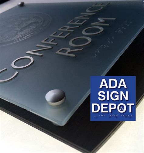 glass ada signs.